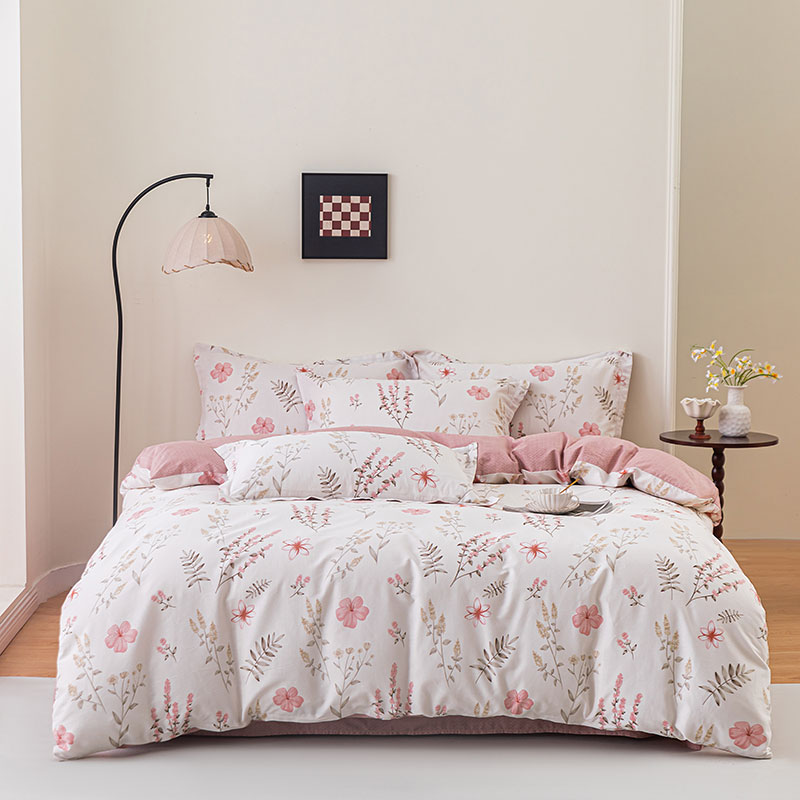 百丽安娜全棉经典四件套-漫步花香