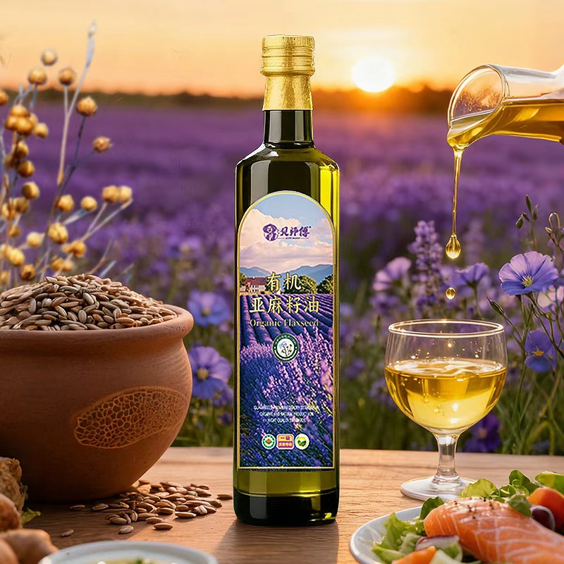 贝师傅有机亚麻籽油单瓶500ml/瓶