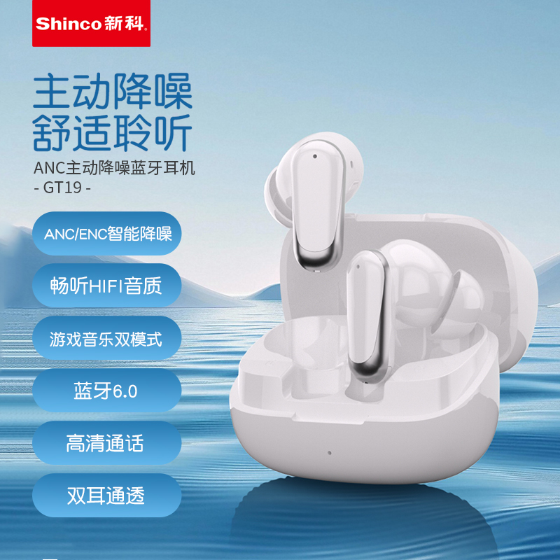 新科ANC主动降噪真无线蓝牙耳机GT19