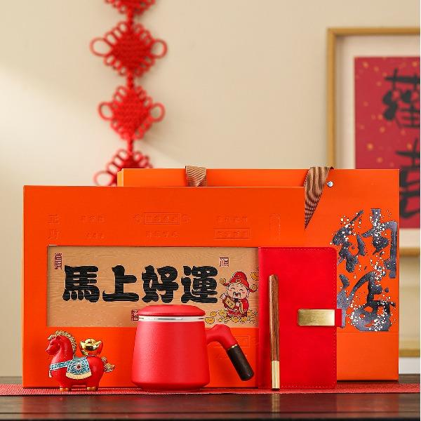 瓷语花香开门红马上好运笔记本套装