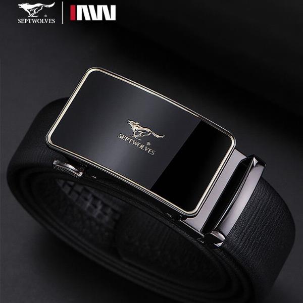 七匹狼男士商务休闲自动扣皮带PD712137615C