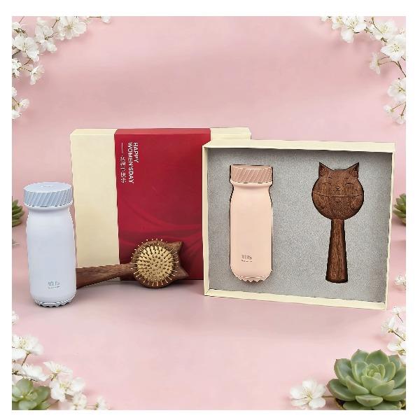 福礼掌柜韶光遇·礼盒三八节礼盒女神节蕉下保温杯气囊梳子套装