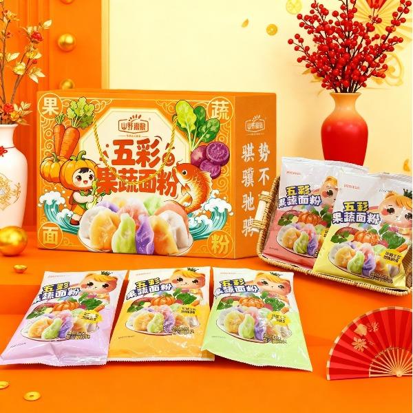 山野源粮五彩果蔬面粉1kg