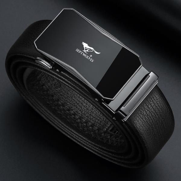 七匹狼皮带男加长款真皮自动扣腰带PD721137720