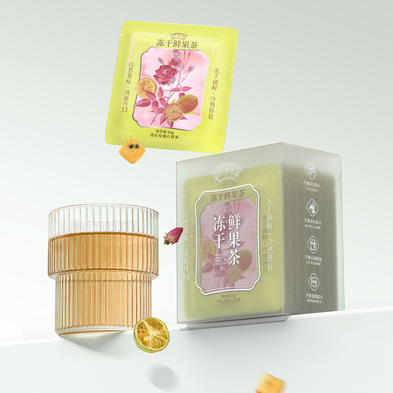 鲜果冻干茶青柠玫瑰百香果-6泡装
