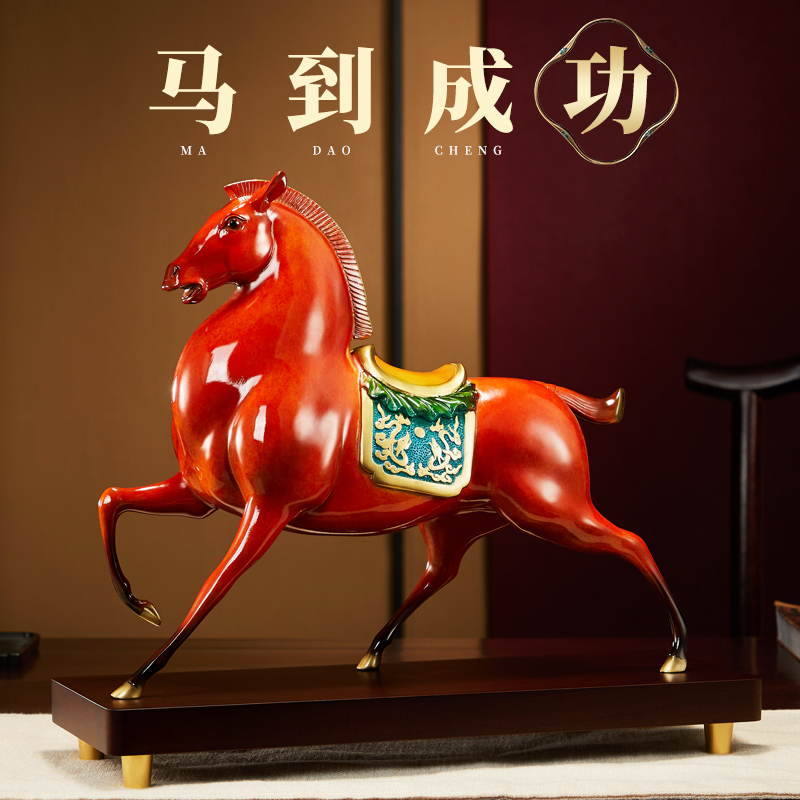 千里马铜摆件商务礼品