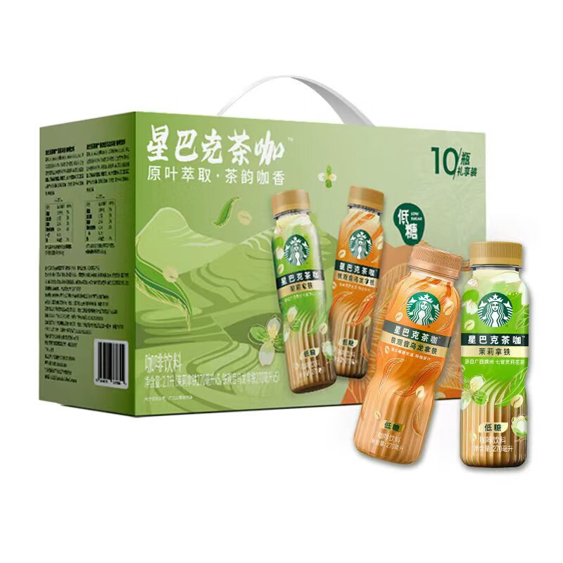星巴克茶咖10瓶礼享装270ml*10瓶