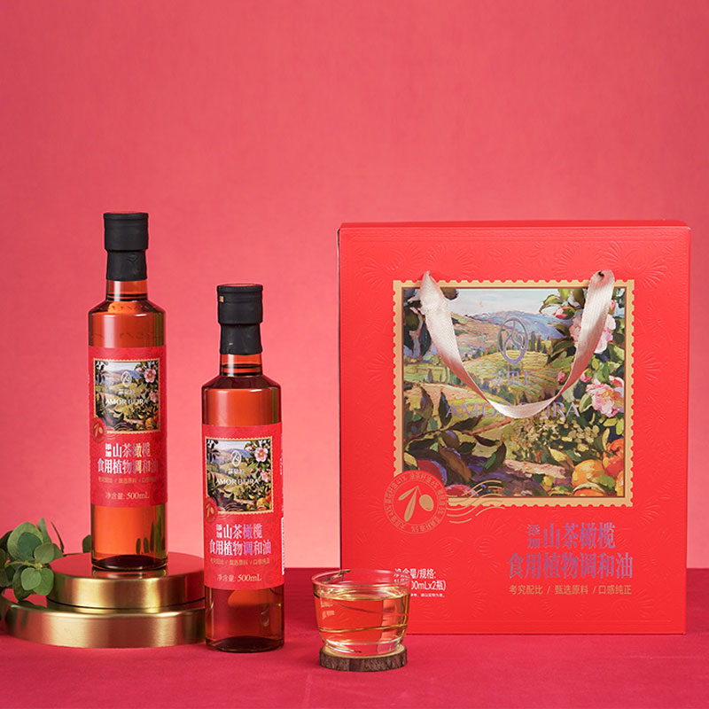 艾贝拉山茶橄榄调和油礼盒500ml*2