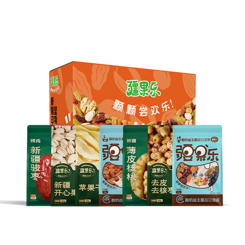 疆果乐新疆印象·坚果盛宴礼盒(中号C款）1532g/件