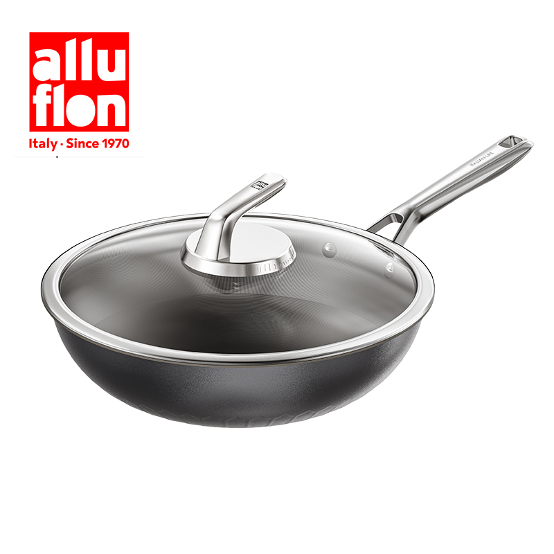 Alluflon阿路弗仑科莫健康纯钛炒锅32cm