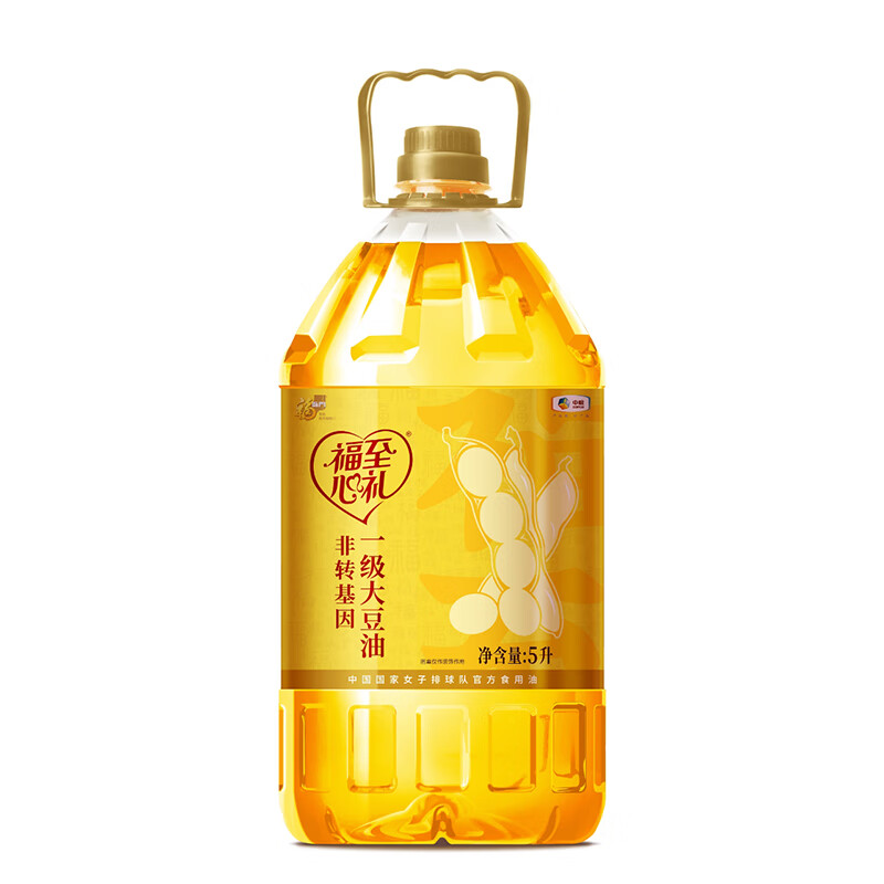 福临门福至心礼非转基因一级大豆油5L