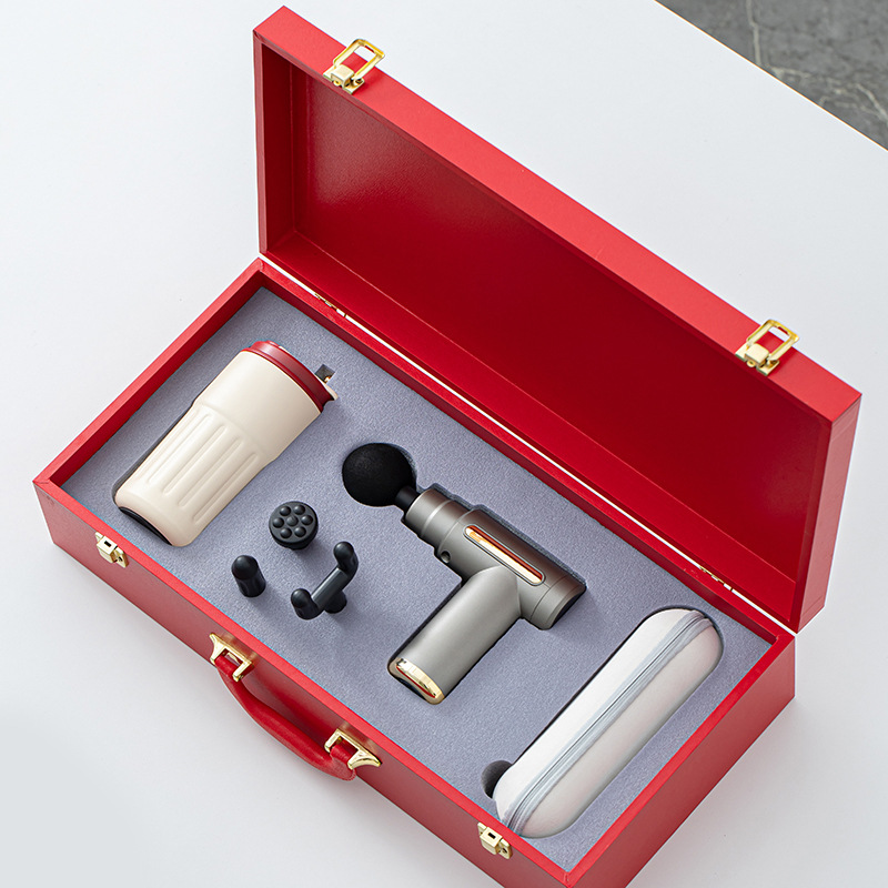 鹏翼筋膜枪温显杯两用伞/笔记本杯子茶叶罐商务套装