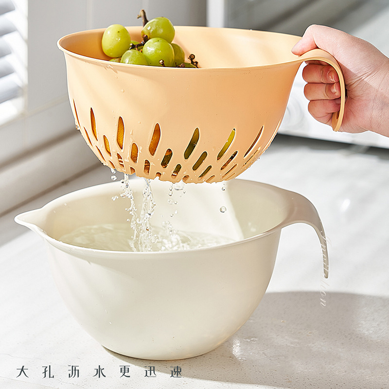 哲计家用带把手沥水篮Z-G2021A