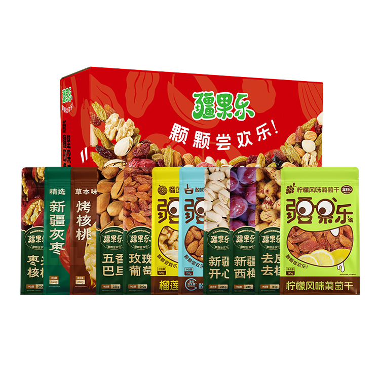 疆果乐新疆印象·坚果盛宴礼盒(大号C款）2465g/件
