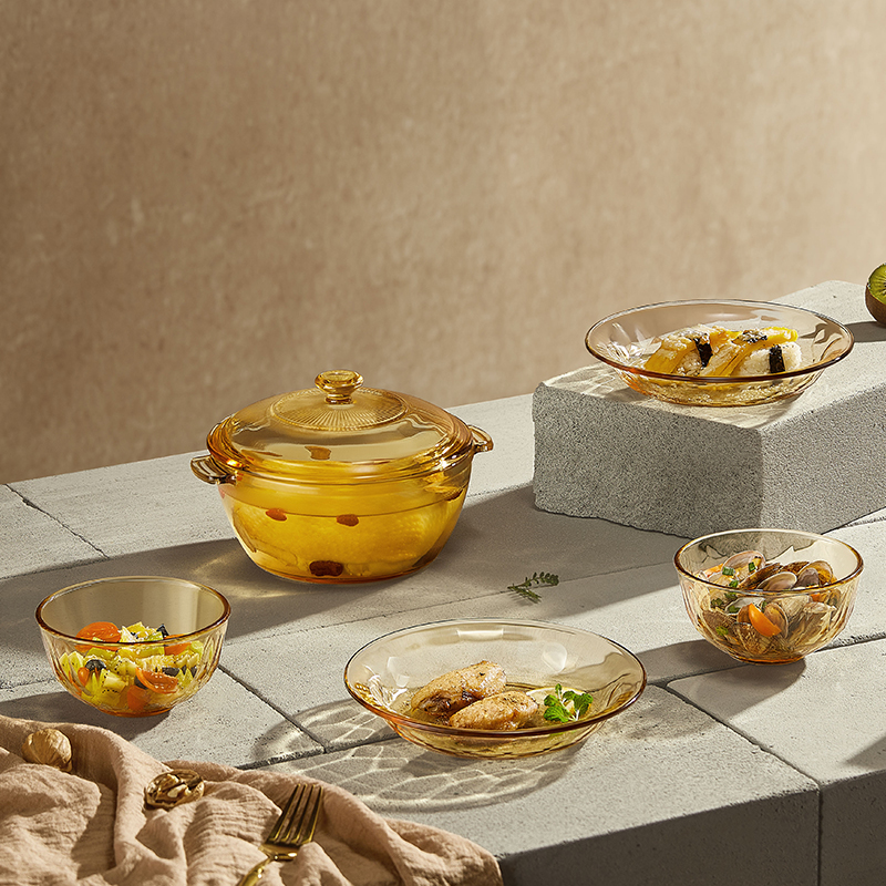 佰乐扣星镜高硼餐具五件套