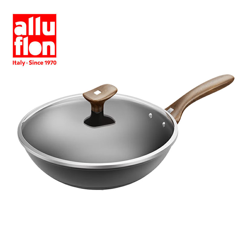 Alluflon阿路弗仑火山精铁无涂层锈不了炒锅（山姆同款）