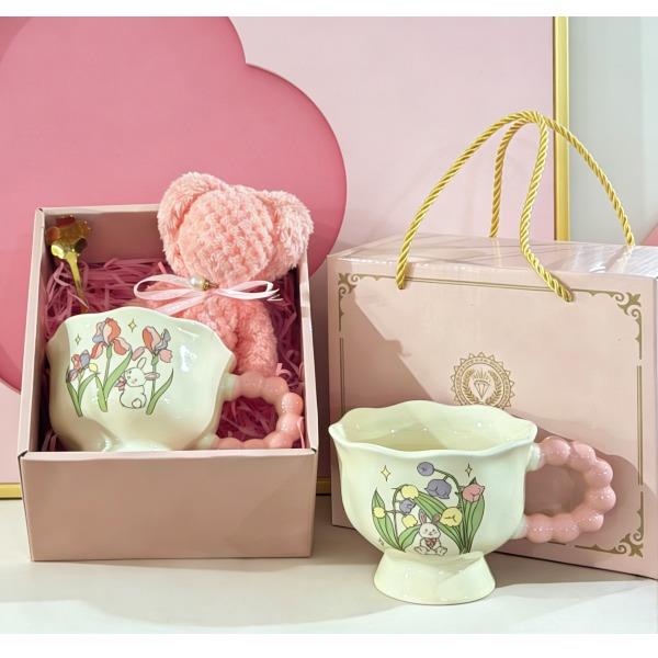 锦知兴-小熊毛巾花束杯套装