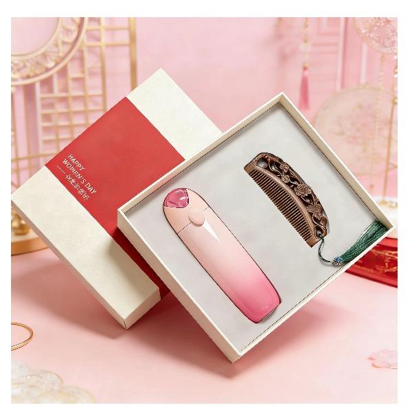 福礼掌柜红妆木韵礼盒红帕保温杯梳子礼盒