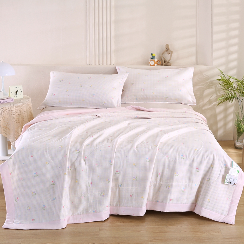 花花公子-家纺-2026新款里外全棉夏被纯棉棉棉花夏凉被