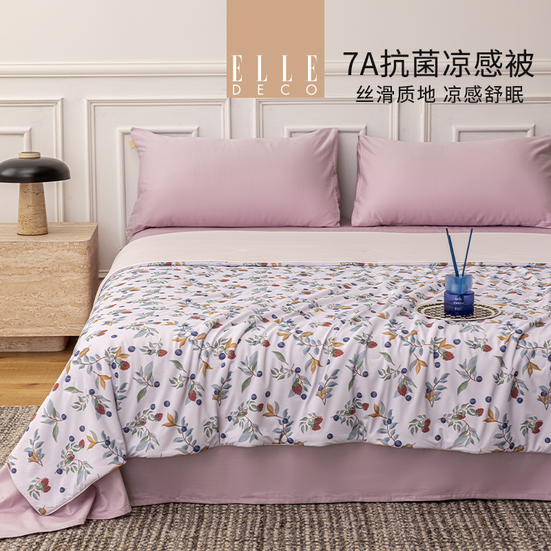 法国ELLEDECO7A抗菌印花夏被-浆果序曲
