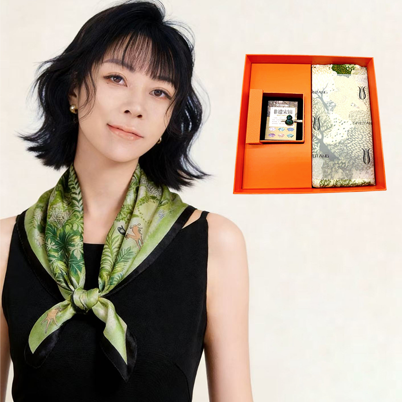 丝语棠锦上贴花二件套