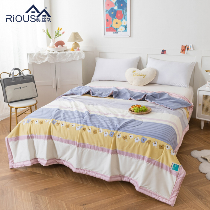 蕊丝坊家纺纯棉夏凉被150*200cm