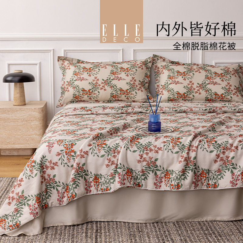 法国ELLEDECO全棉棉花夏被-芳扉漫展