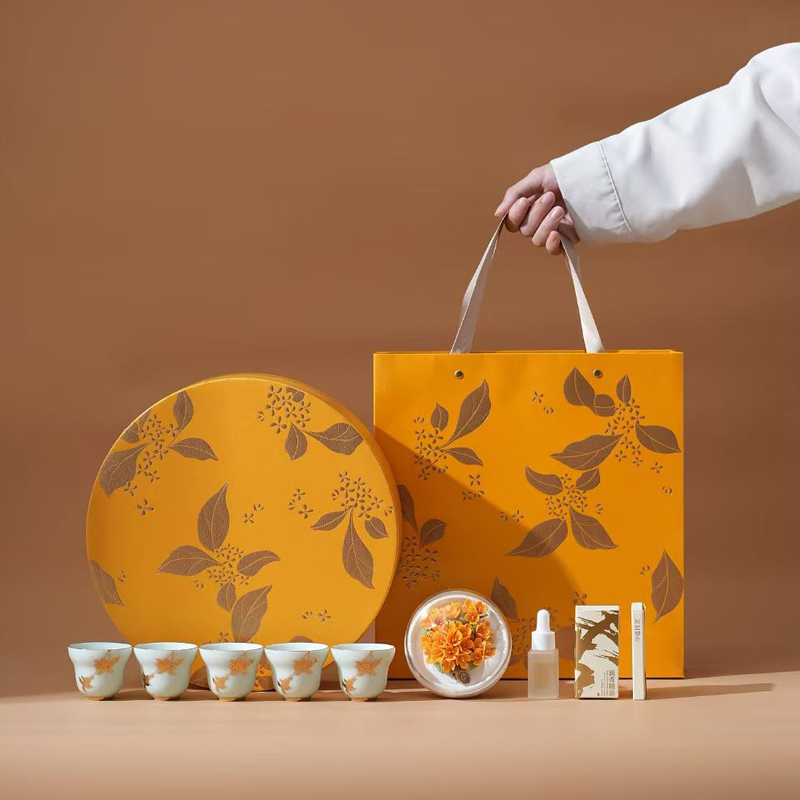 鹏翼金奖桂花瓷雕香氛套装