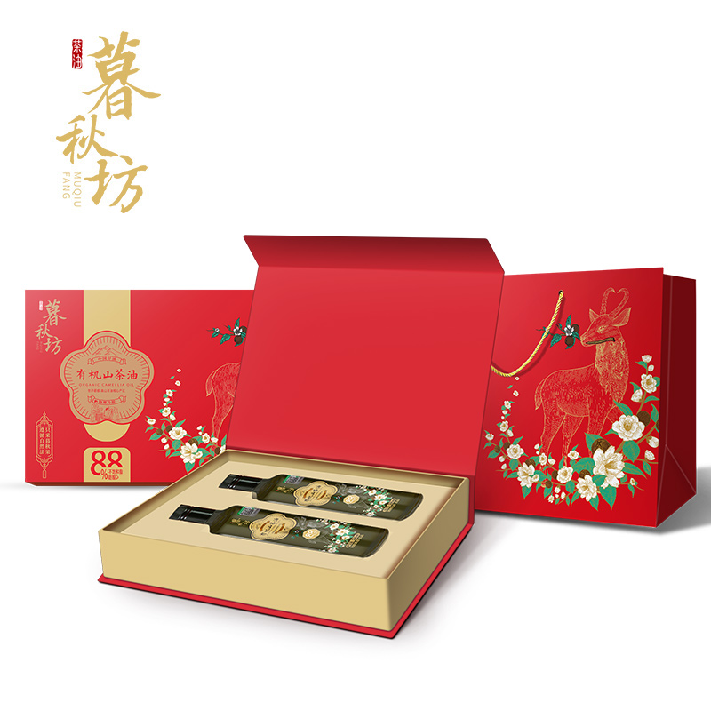 【暮秋坊】有机山茶油双支礼盒装