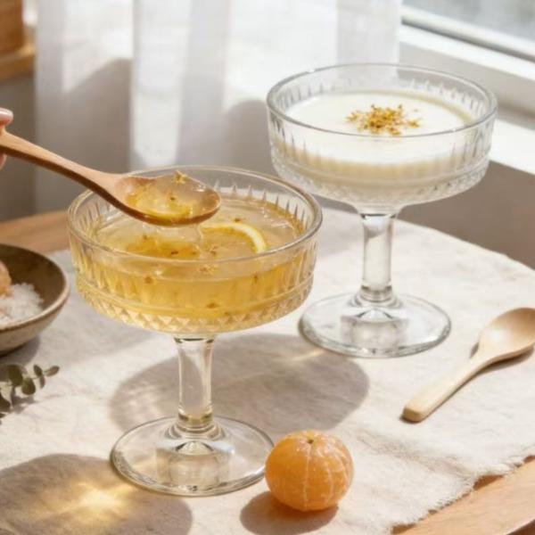 爱之旅冰淇淋杯玻璃杯两件套