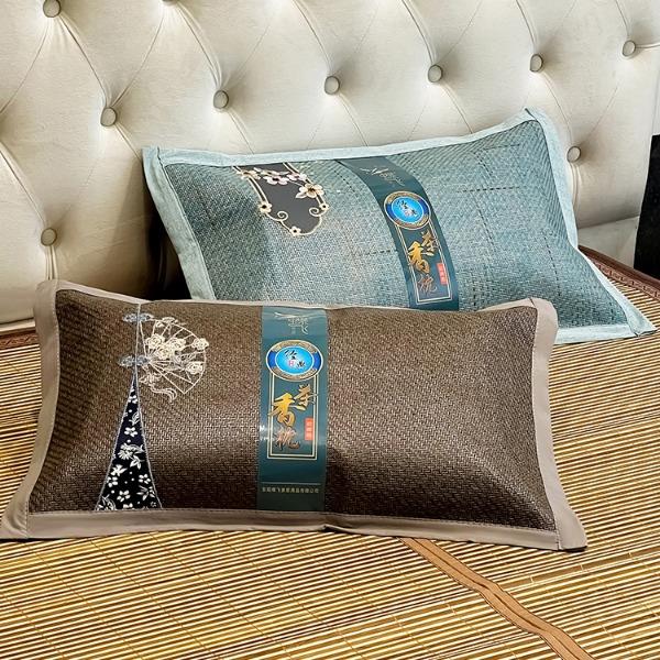 蕊丝坊家纺冰丝绣花茶香枕