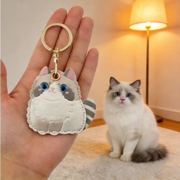 八门虫社猫咪系列门禁卡套钥匙扣挂件