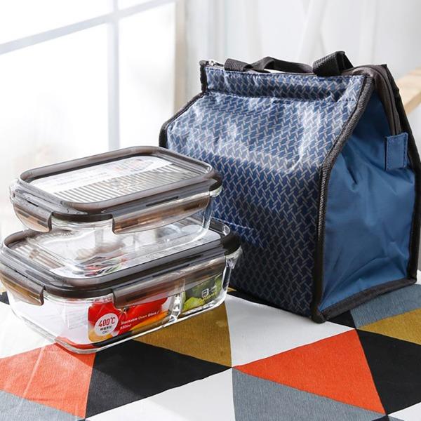 乐扣耐热玻璃保鲜盒便当包套装LLG991CS102