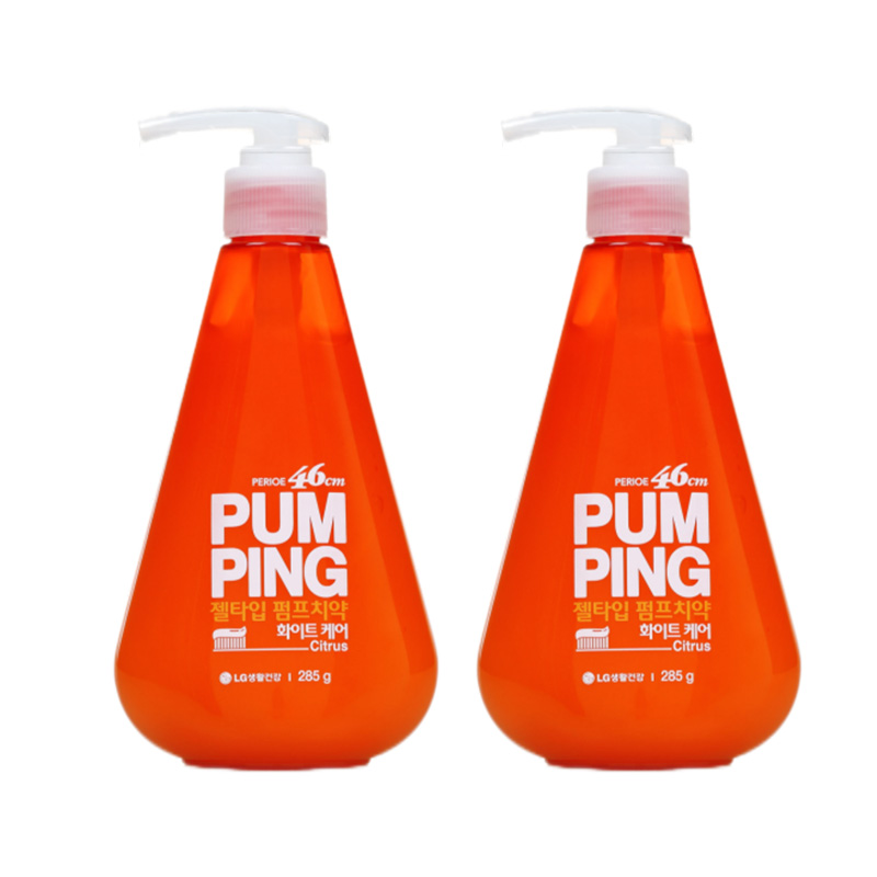 倍瑞傲派缤牙膏（沁橙亮妍）285g*2瓶按压式牙膏