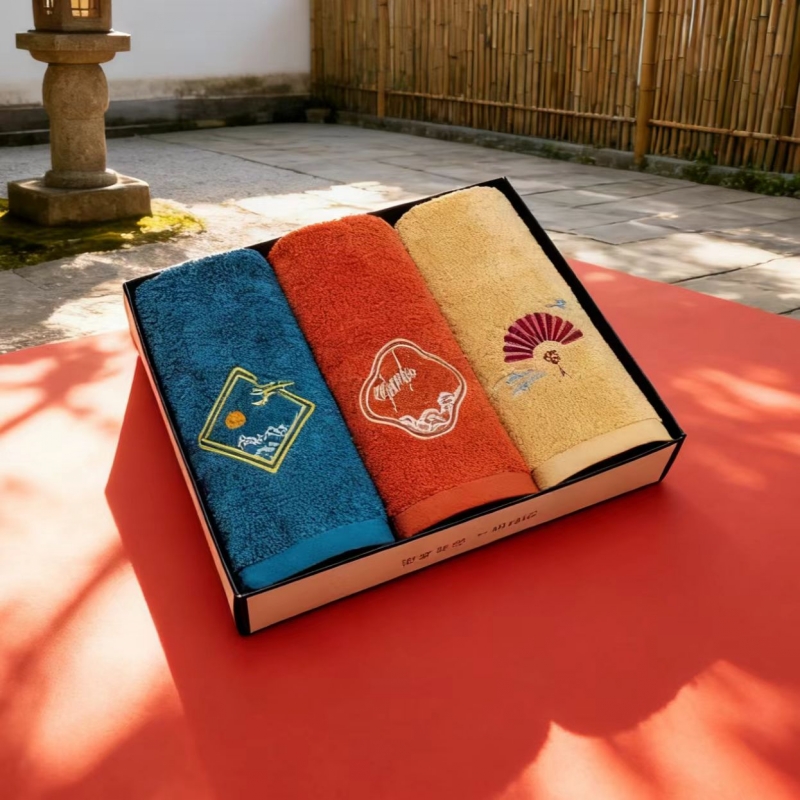 唐风古韵毛巾三条装25903