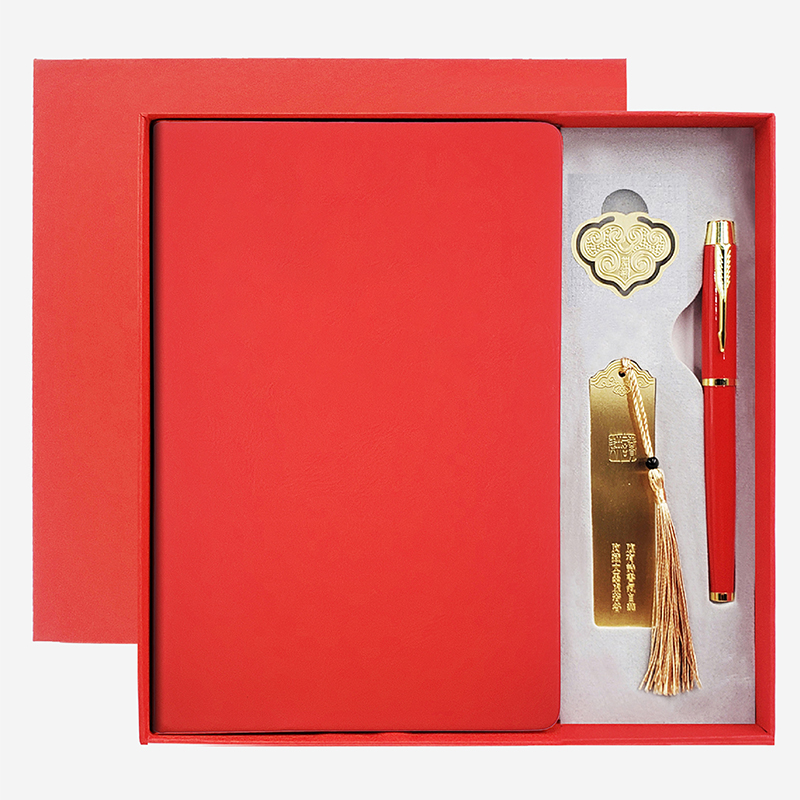 东方韵&EPOTA5硬皮笔记本书签书扣笔四件套