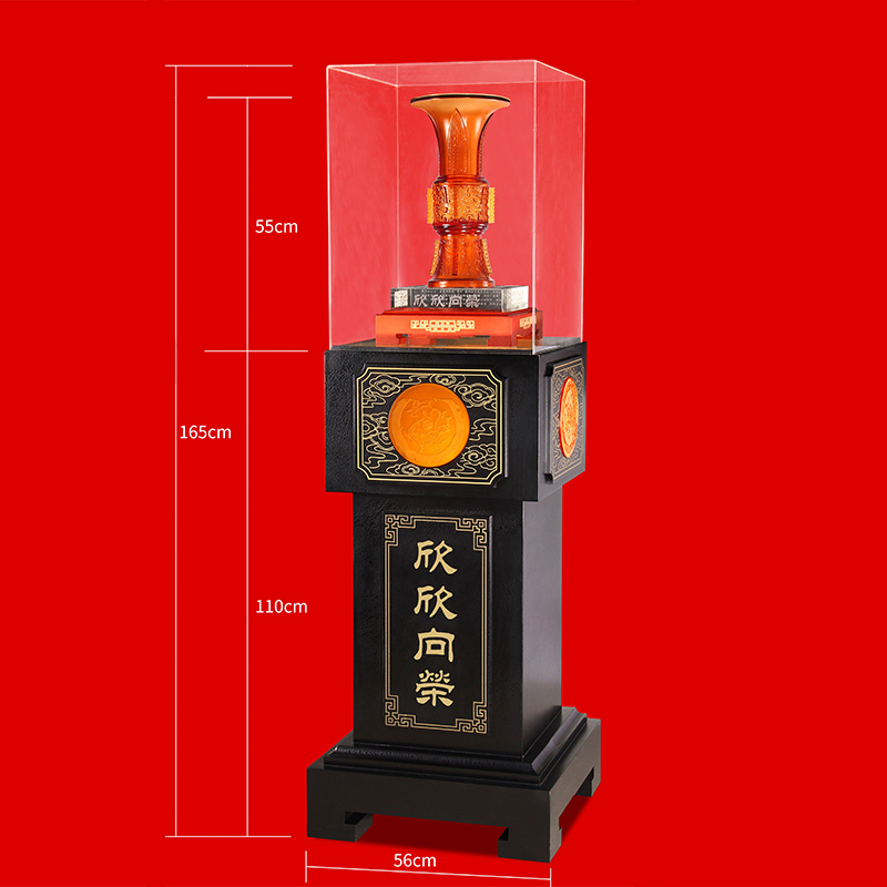 鼎盛精品大型落地展柜琉璃摆件商务庆典公司开业送礼大堂摆设