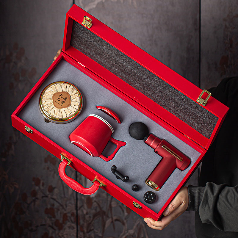 瓷语花香西洋参商务办公杯套装