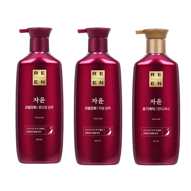 睿嫣洗发水中干性发质+油性发质-1500ml护发素500ml