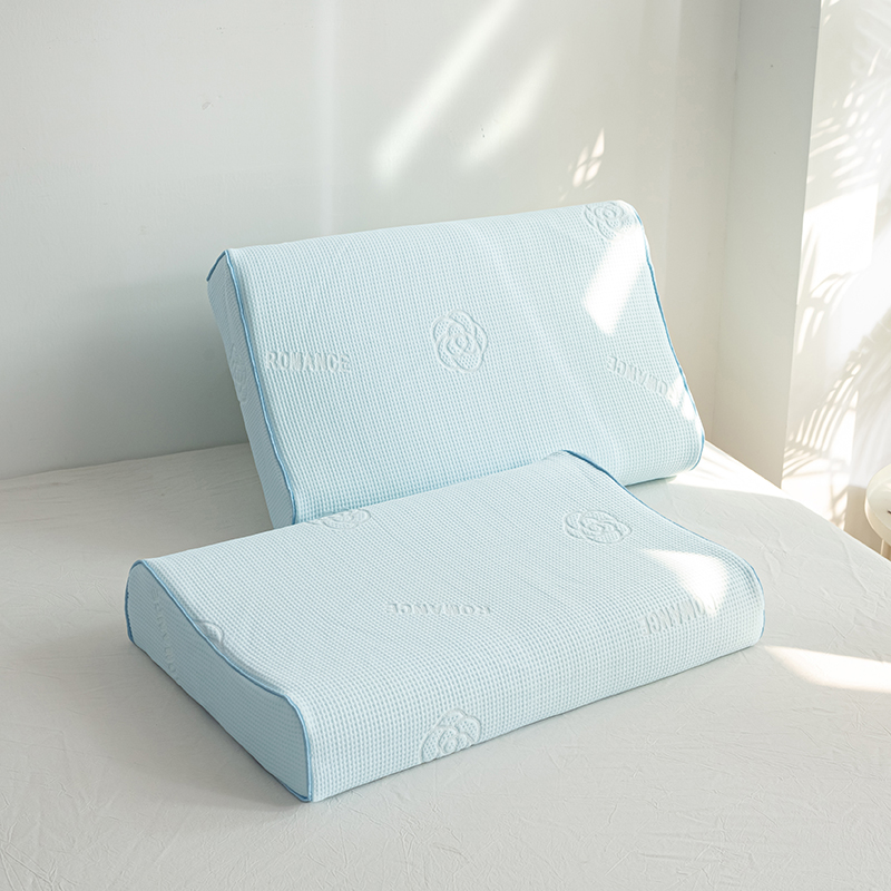 花花公子-家纺-夏季山茶花冰丝凉感凉感丝乳胶枕