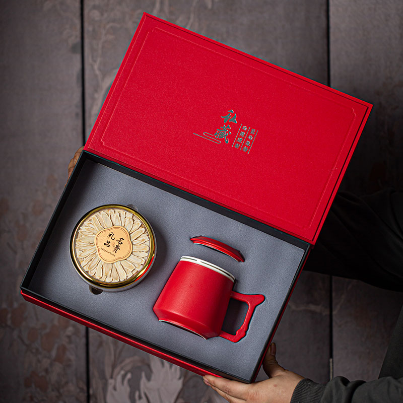 瓷语花香西洋参商务套装