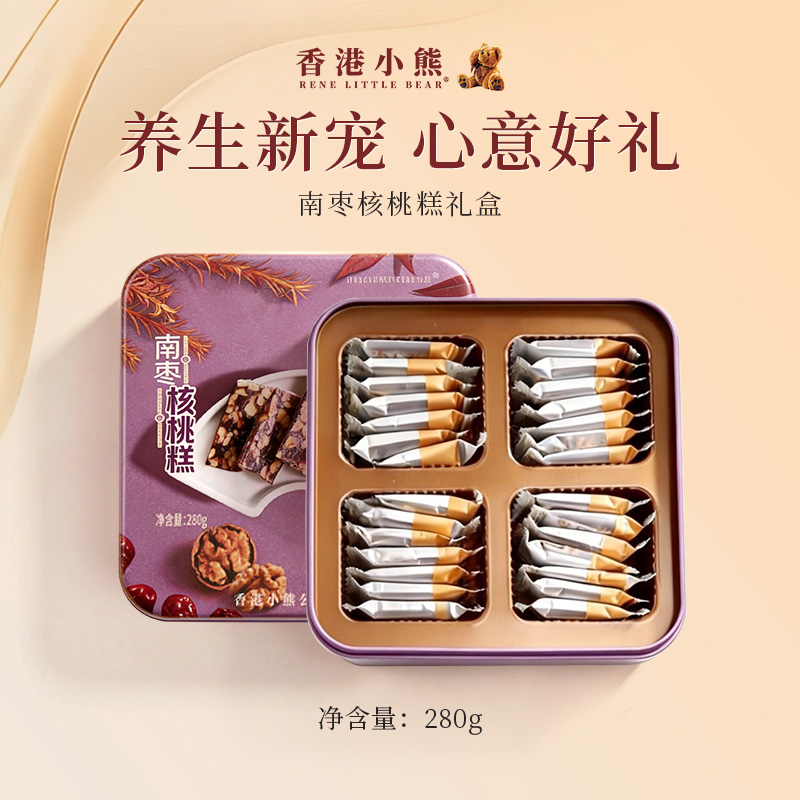 香港小熊南枣核桃糕280g