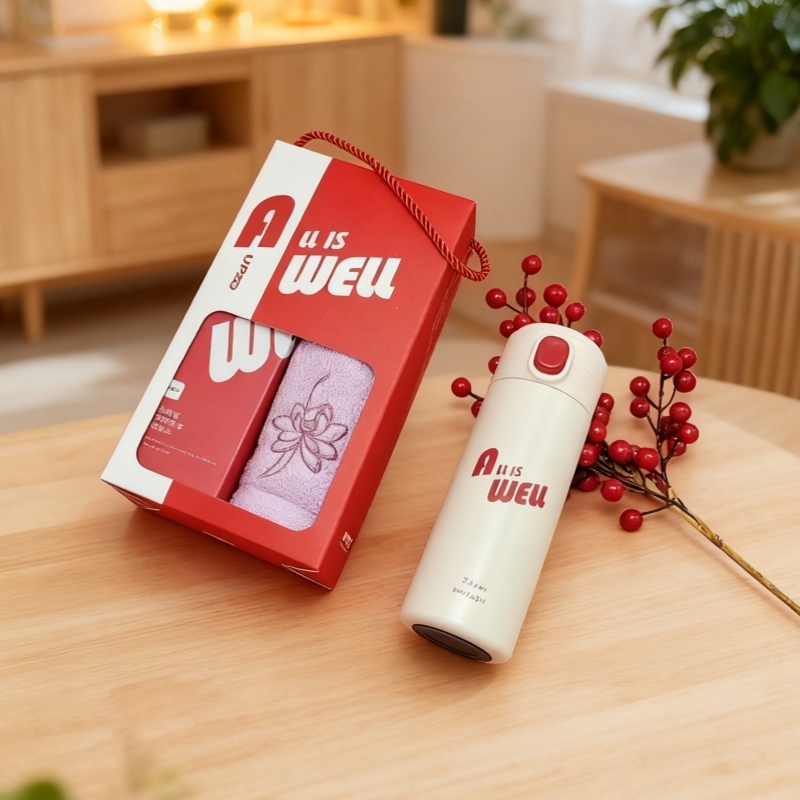炫彩保温杯毛巾礼盒A16B11