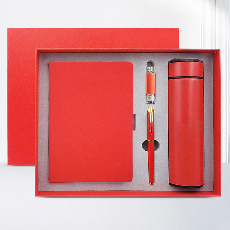 东方韵&EPOTA5硬皮笔记本保温杯U盘笔套装