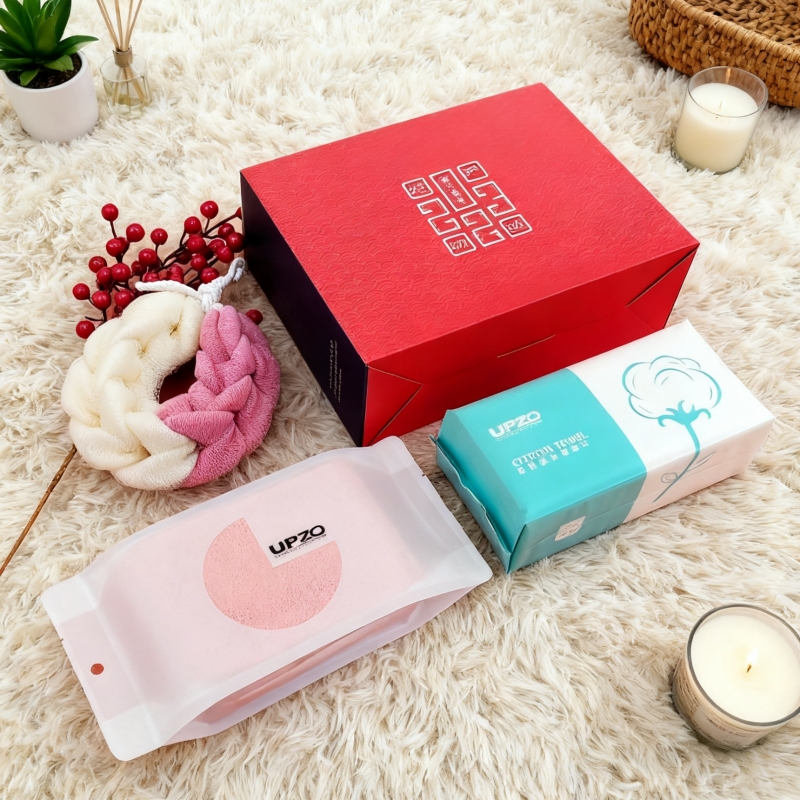 卫浴三件套YXHW-0032（干发巾+洗脸巾+浴花）