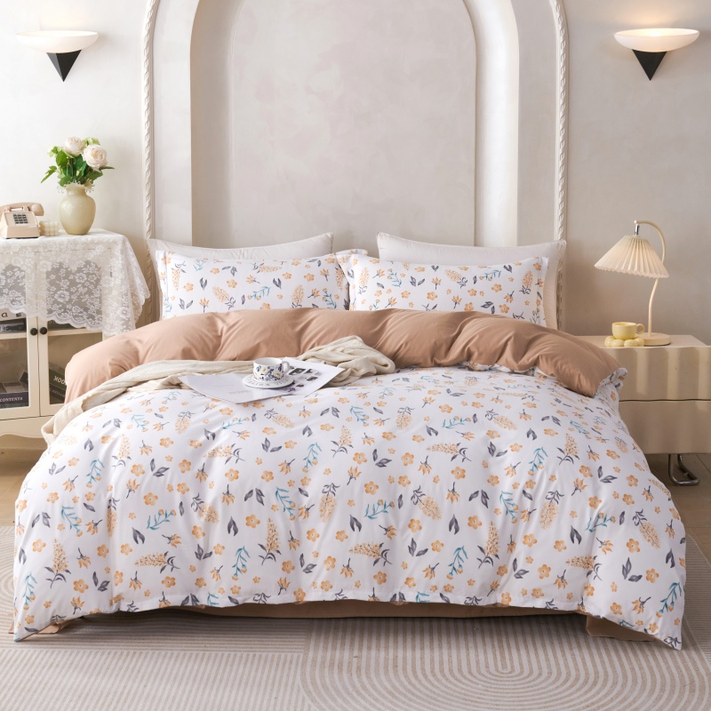 皮尔卡丹加厚亲肤棉四件套-花香四溢PCAZ-2412