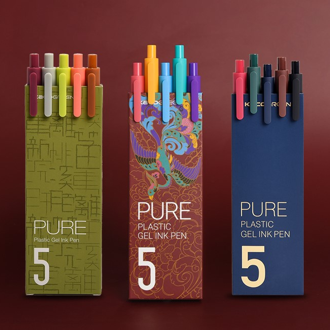 KACO书源中性笔（混色五支装）支持logo定制