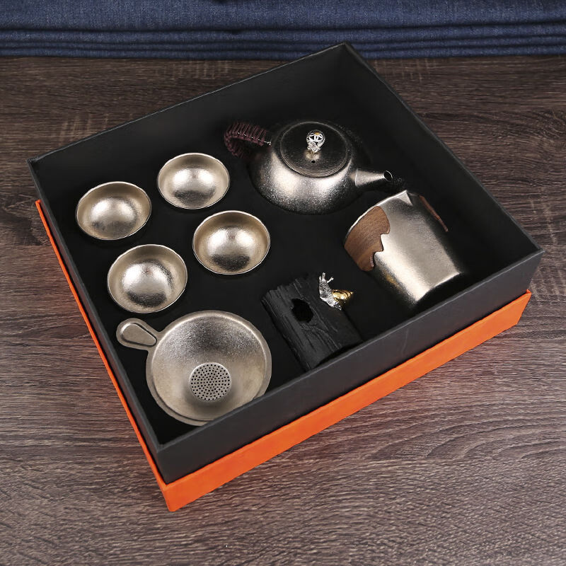 钛壶茶具套装8件套XKH-7002