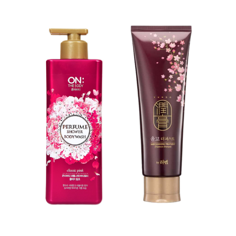 安宝笛守护爱恋沐浴露500g+舒盈臻护洗发水250ml