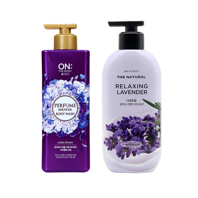 安宝笛梦中魅惑沐浴露500g+薰衣草香润体乳400ml